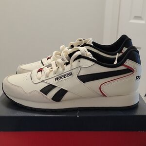 Reebok Men's White and Black Sneakers